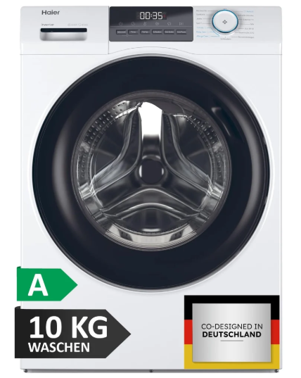 Haier Front-Loading Washing Machine 10kg I I-PRO SERIES 1 HW100-BP14929 I Washing Machine with A-Efficiency, 1400 rpm & economical inverter motor I Incl. Refresh and Express programs and automatic load adjustment